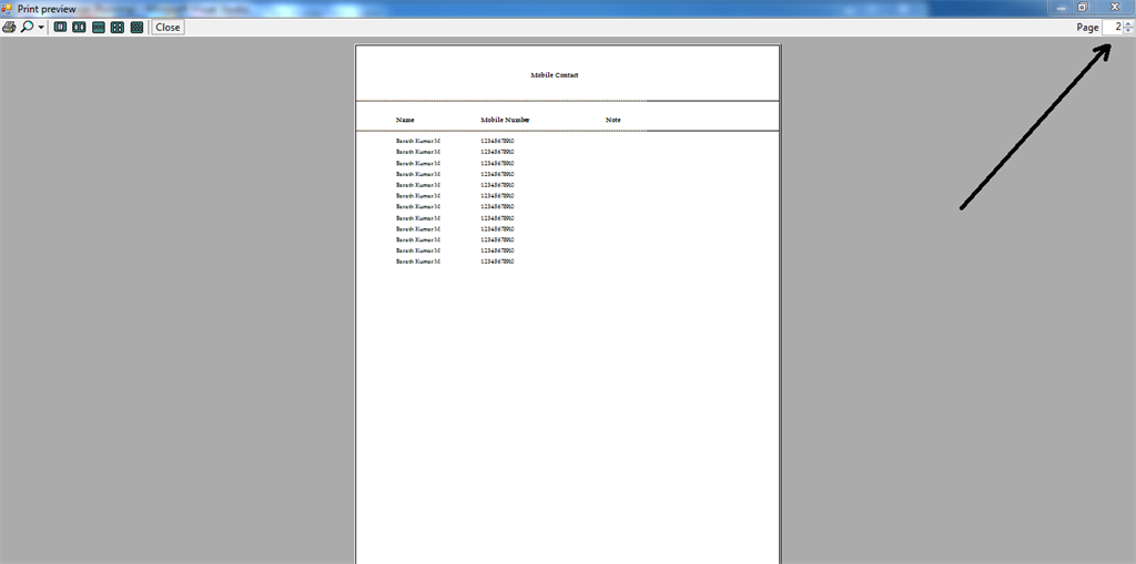 How To Print Grid View C# More Pages - Basic CURD Application MS Access Database